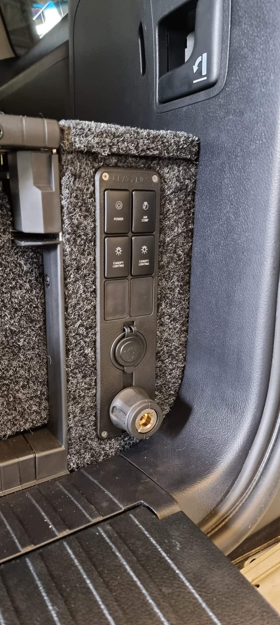 12v Control Panel Canopy 4x4 (Vertical) - Suit Toyota Switches