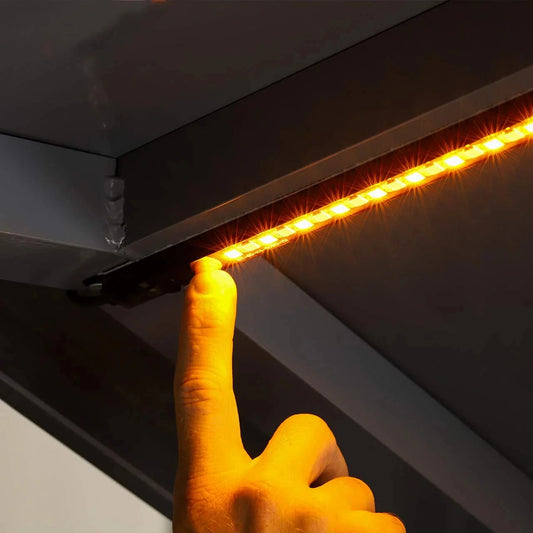 600mm White / Amber LED Strip Dimmable Canopy Light