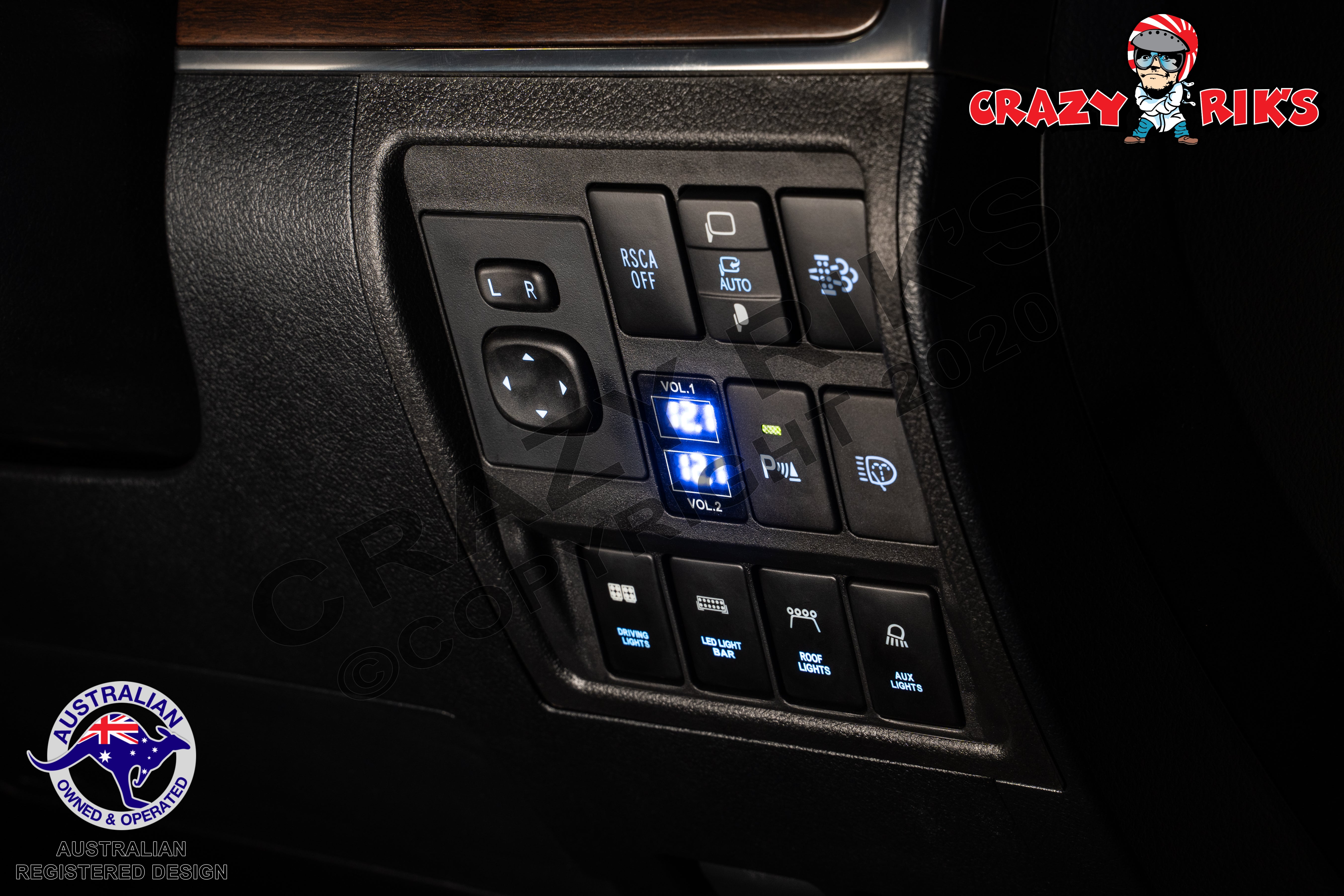 LC 200 Switch Panel to suit Toyota Land Cruiser 200 series