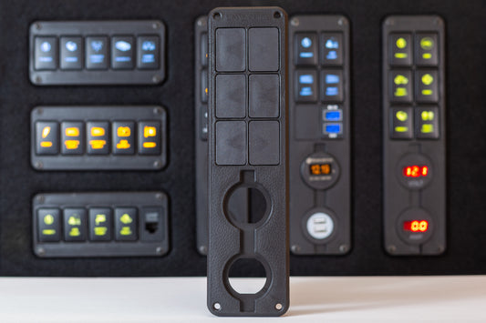 12v Control Panel Canopy 4x4 (Vertical)  - Suit Toyota Switches